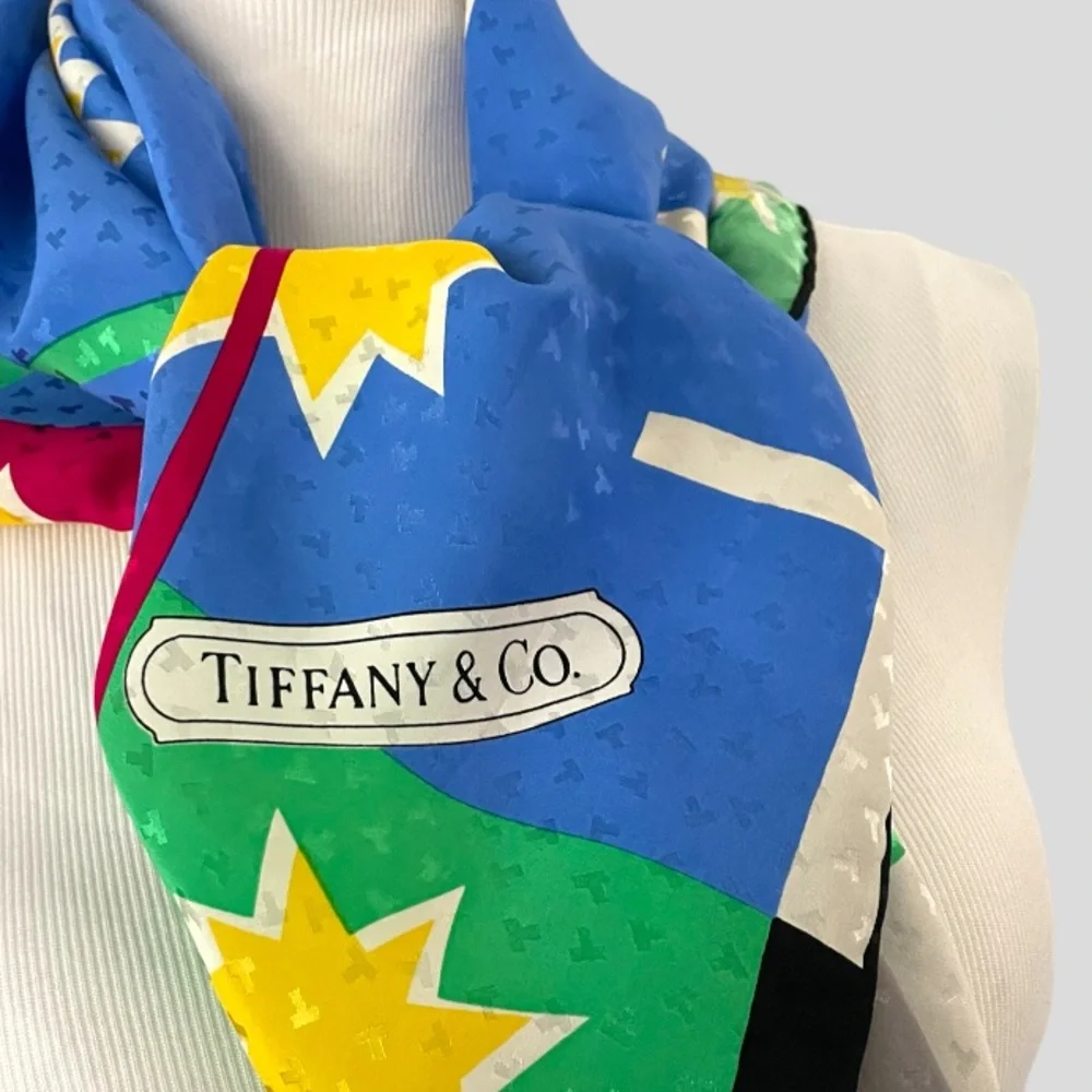 New! TIFFANY & CO SILK SCARF 35” SQUARE